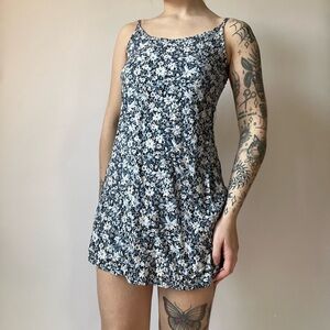 Vintage floral mini dress